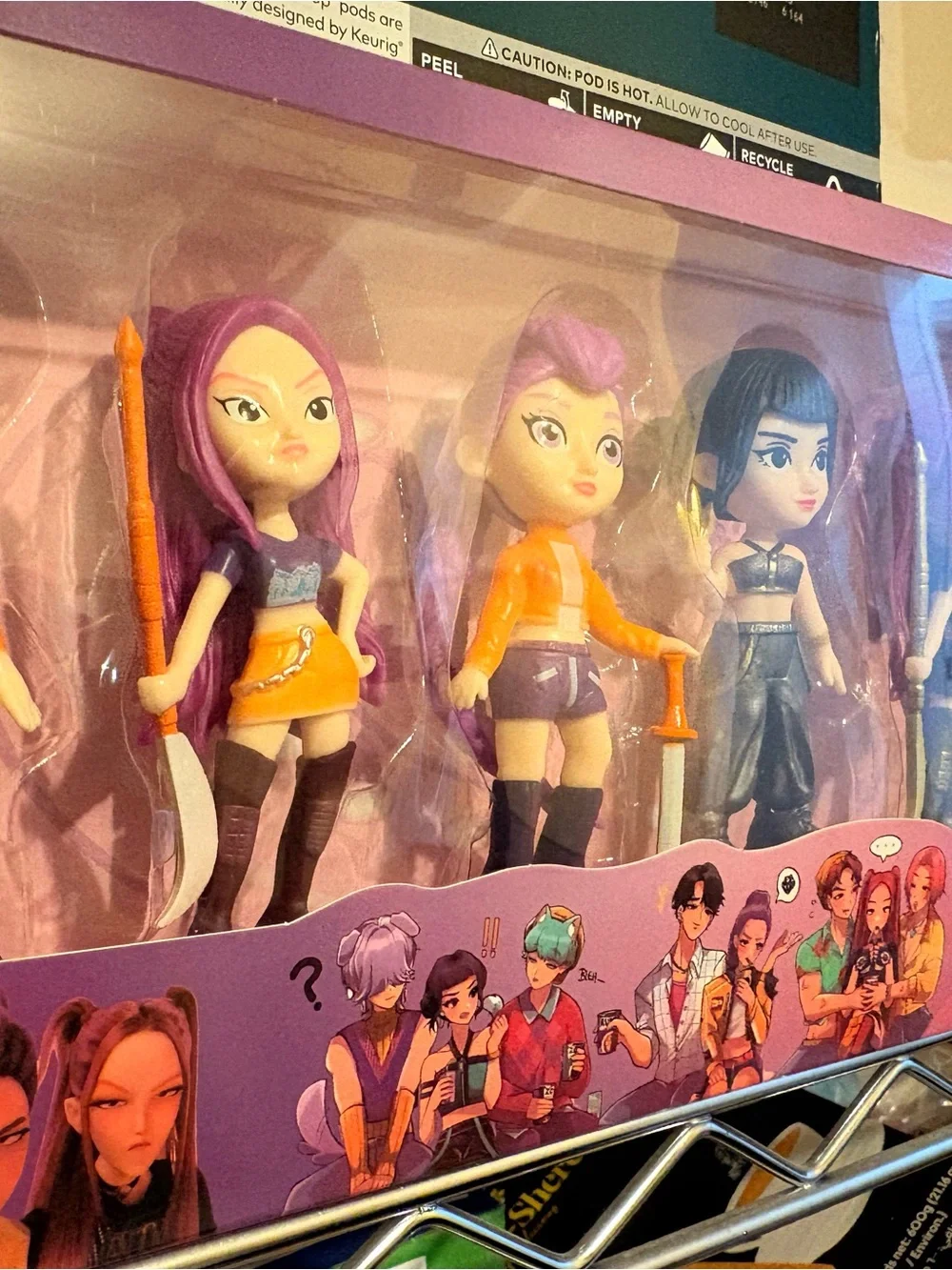 Purple & Black Girls' Fashion Doll Collection - Set of 6
